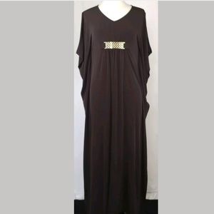 Chico's Caftan Size 0 Brown Knit Kit